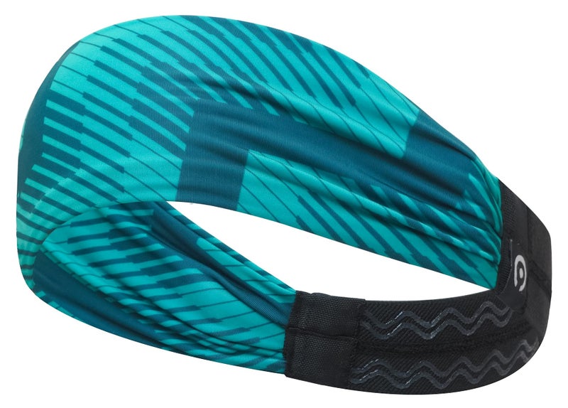 Coreteq Printed Multifunction Sports Sweatband Headband with Silicon Elastic Band Anti-Slip Men and Women (Ziggy Green) - Image 1