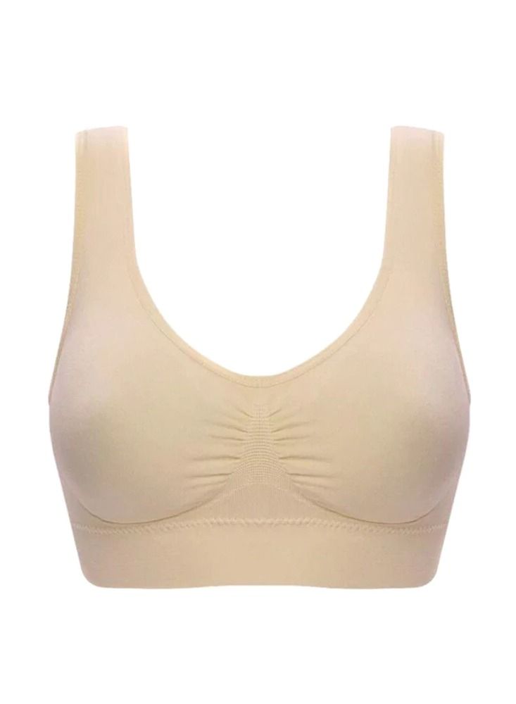 DubaiGallery Women's Seamless High Impact Sports Bra with Removable Cups High Support Workout Yoga Bra Cut Back Activewear - Image 1