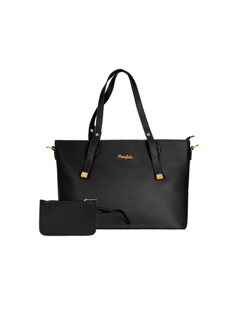 PARAJOHN Bella Tote Solid Fashionable Ladies Top-handle Bags Handbags for women Shoulder Crossbody bag  - Image 1