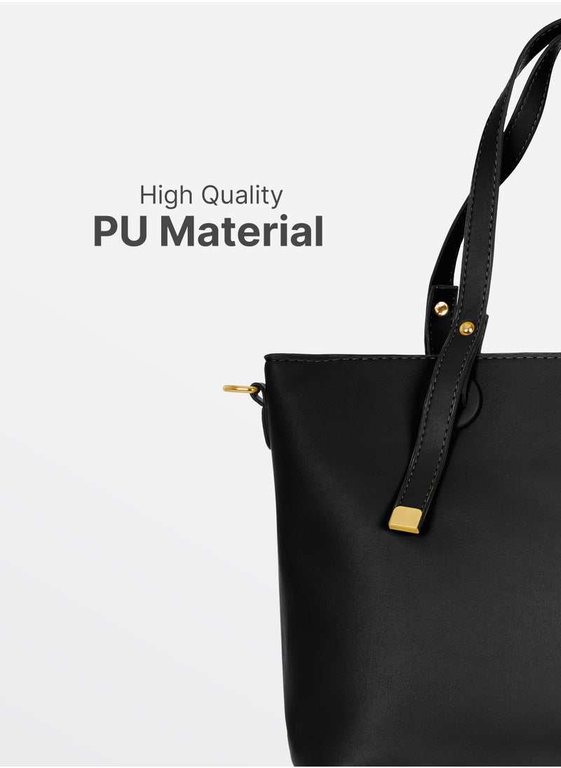 PARAJOHN Bella Tote Solid Fashionable Ladies Top-handle Bags Handbags for women Shoulder Crossbody bag  - Image 4