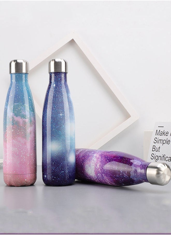 NIBEMINENT - Vacuum Insulated Double Wall Stainless Steel Water Bottle Sky Blue 28x7.5cm - Image 1