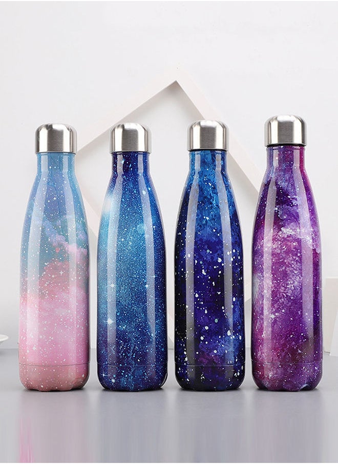 NIBEMINENT - Vacuum Insulated Double Wall Stainless Steel Water Bottle Sky Blue 28x7.5cm - Image 1