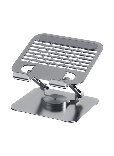 Folding Laptop Stand 360° Rotating Base, Dual Rotating Axes, Ergonomic and Compatible with Laptops and Tablets