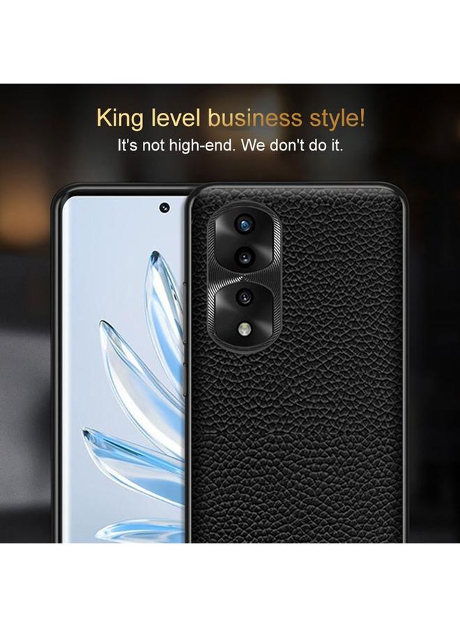 S-TOP Case For Honor 100 Pro Genuine Leather Litchi Texture Phone Case - Image 2