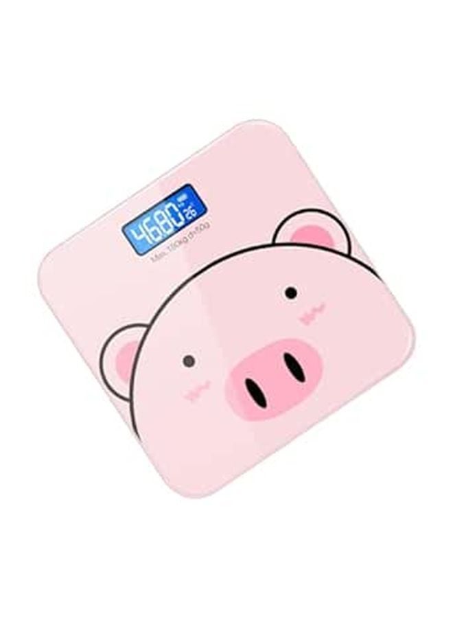 Cartoon Digital Weight Scale USB Rechargeable Tempered Glass High Sensitivity Sensor Accurate Measurement Auto Shut Off - Image 1