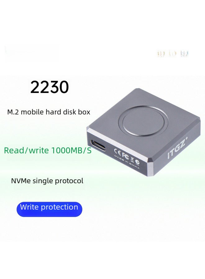 Digital Computer/mobile Hard Drive Box Usb 3.0 Interface High Speed Data Transfer Portable Storage Device Compact Design-Color:【JMS583 Key Write Protection 10G】 With Two Lines - Image 2