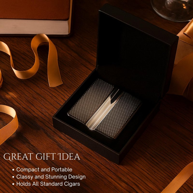 Bey-Berk Single Cigar Ashtray with Compact, Swivel Design 4"x4"x1.75" (LxWxH) Solid Wood Cigar Ashtray with Stainless Steel Tray, Luxury Cigar Ashtrays for Outdoors, Travel and Indoor Use - Black - Image 4