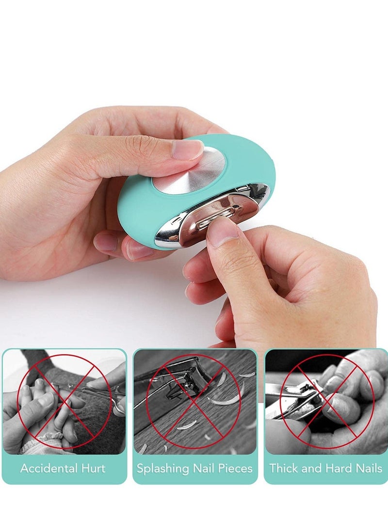 joyzzz Nail Clippers, Safety Automatic Electric Nail Trimmer Cutter for Fingernail, Which Suitable for Newborn Infant Toddlers Kids Seniors Children  - Image 2