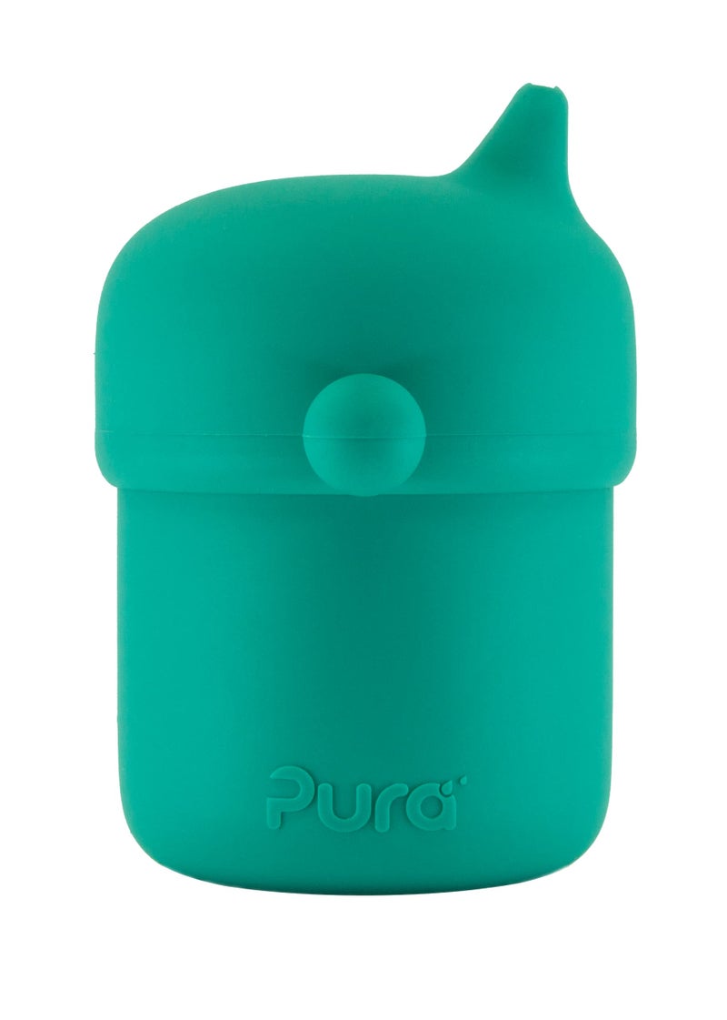 Pura my-my Silicone Sippy Cup 5oz/150ml - Training Cup, Reusable, Platinum Food Grade Medical Grade, Spill Proof Cups for Kids, Toddlers, Babies & Infants (Mint) - Image 1