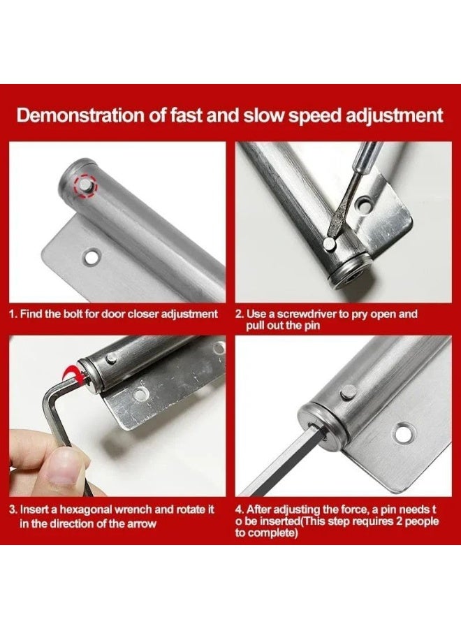The automatic door closer automatically closes the door after it is opened, preventing doors from remaining open. - Image 5