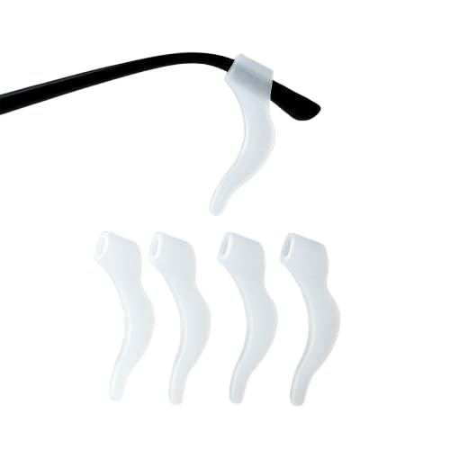 QEEIG Ear Grips Supporter for Spectacles Hook Spectacle holder Eye Glasses Spec supporter hooks Anti Slipping Eye Glass for Eyewear holder Strap | 7 Cm (2 Pair) - Image 1