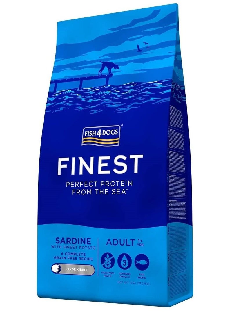 Fish4Dogs Sardine With Sweet Potato Large Kibble Adult Dog Dry Food 6Kg - Image 2