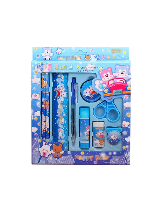 Creative Pencil Set Children's Stationery Set Gift Box Learning Supplies Primary School Prizes Activity Gifts Essentials Supplies Kit Supplies for Girls Boys and Student Good Gift For Children Pink - Image 2