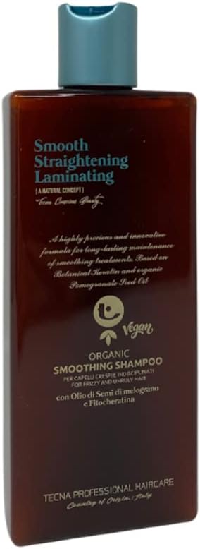 Tecna Smooth Straightening Laminating Organic Smoothing Shampoo 250ml antifrizz shampoo
