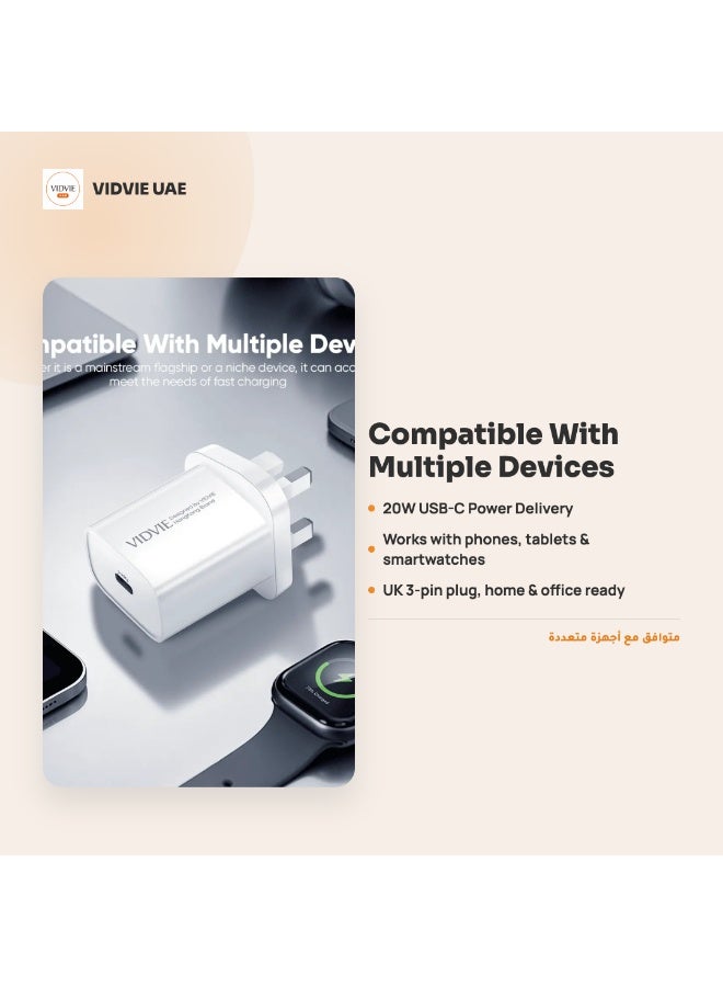Vidvie Wall Charger [w/o Cable] - [White] - Vidvie - Image 4