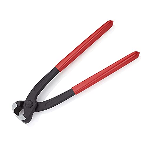 Alfykym 9 inch Ear Clamp Pliers Carbon Steel Ear Clamp Pincer Tool Single Ear Clamp Pincers Crimping Tool Remove Clamp Crimp Pliers Nail Puller Tool - Image 1
