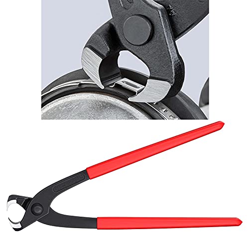 Alfykym 9 inch Ear Clamp Pliers Carbon Steel Ear Clamp Pincer Tool Single Ear Clamp Pincers Crimping Tool Remove Clamp Crimp Pliers Nail Puller Tool - Image 3