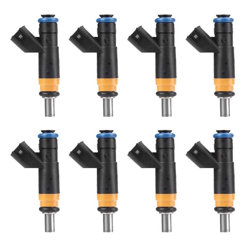 Fuel Injectors Fits for Chry 300 Aspen for Dodge Challenger Charger Durango Magnum for Ram 1500 2500 3500 for Jeep Commander Grand Cherokee 57L 61L V8 20062019 Replace 05037479AA 4Holes 8Pcs