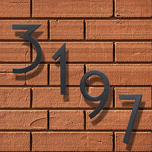 Hy-Ko Floating Mount House Numbers, Modern Raised Metal House Numbers for Outside, Durable Convenient Marking for Home Address with Included Mounting Hardware for Simple Installation - Image 4