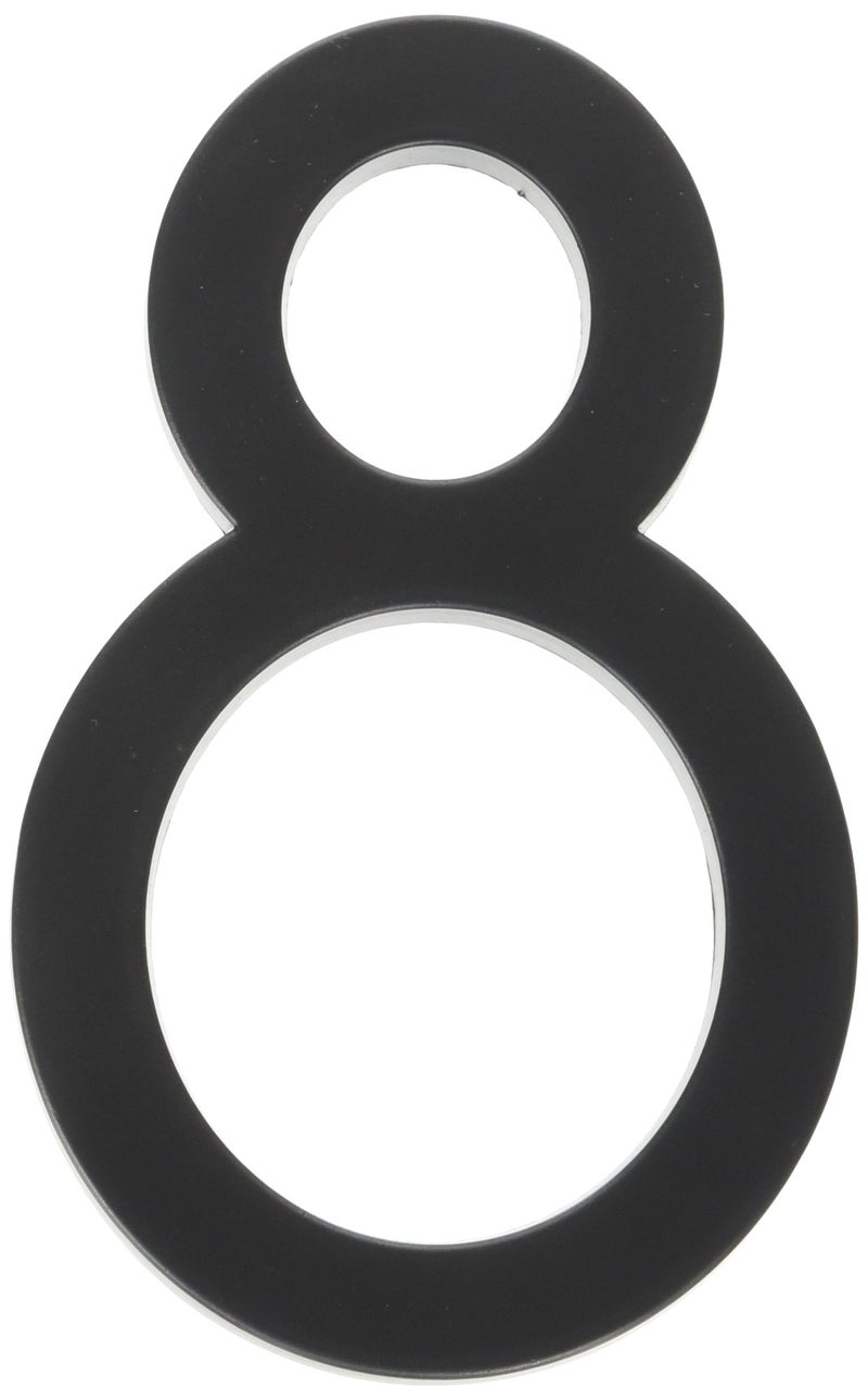 Hy-Ko Floating Mount House Numbers, Modern Raised Metal House Numbers for Outside, Durable Convenient Marking for Home Address with Included Mounting Hardware for Simple Installation - Image 1