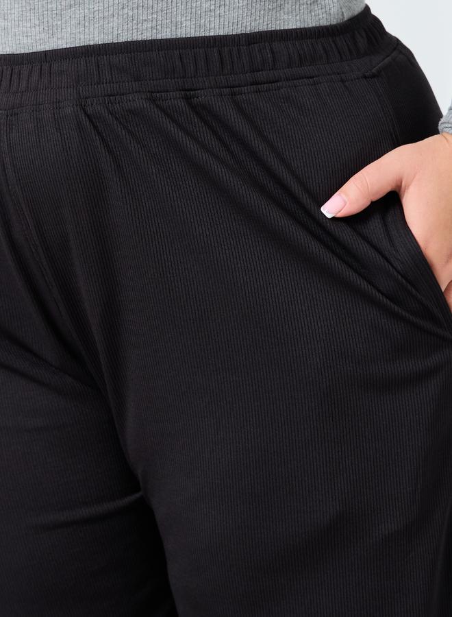 ستايلي بنطال واسع الأرجل مضلع بمقاس كبير - Image 3