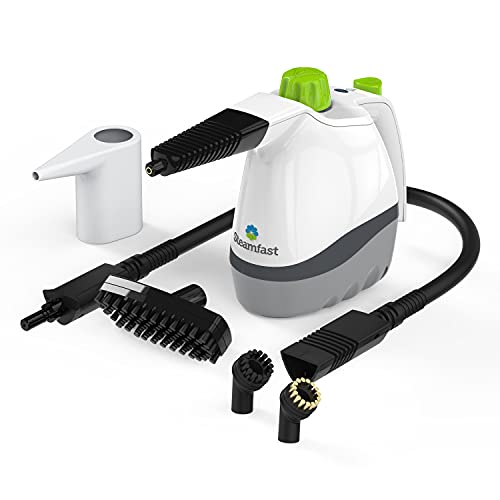 Steamfast منظف بخار يدوي Steamfast SF-210، مع 6 ملحقات، سلك طاقة بطول 12 قدم، بخار خالي من المواد الكيميائية، يسخن في 3 دقائق، خزان ماء سعة 6 أونصات، بخار قوي يزيل الأوساخ، الشحوم، والجراثيم والمزيد - Image 1