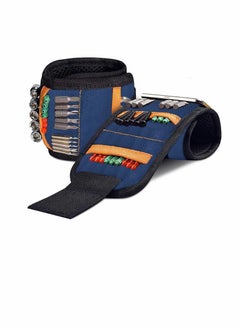 Magnetic Tool Wrist Strap Magnetic Wristband with 15 Powerful Magnets Tool Screw Absorption and Storage Magnetic Wrist Strap DIY Tools Belt Holding Screws Gadgets Gifts for Fathers Day Presents