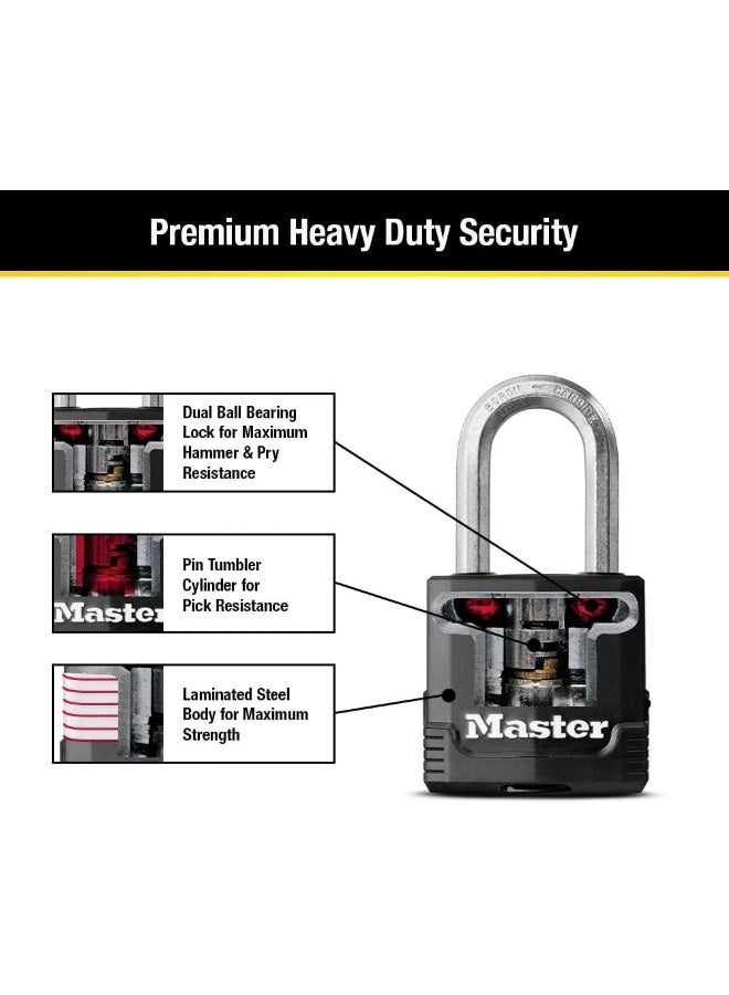 Master Lock Magnum Heavy Duty Outdoor Padlock with Key - Image 5