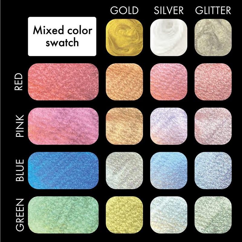 Kuretake Ink Ink-Cafe Glitter ECF163-999 - Image 5