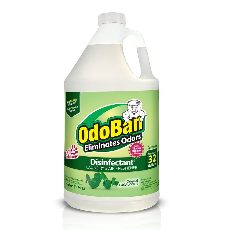 OdoBan Disinfectant Concentrate and Odor Eliminator, Made in the USA, Original Eucalyptus Scent, 1 Gallon - Image 1