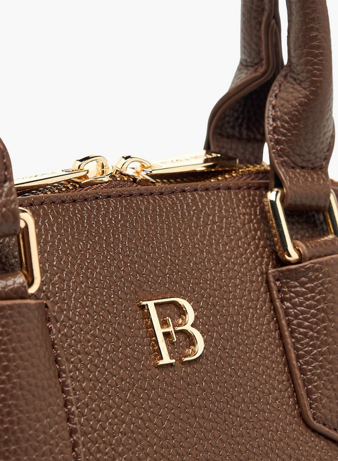 فلورا بيلا من شو إكسبرس حقيبة توت بنقوش مع حزام قابل للفصل وإغلاق بسحاب  - Image 5