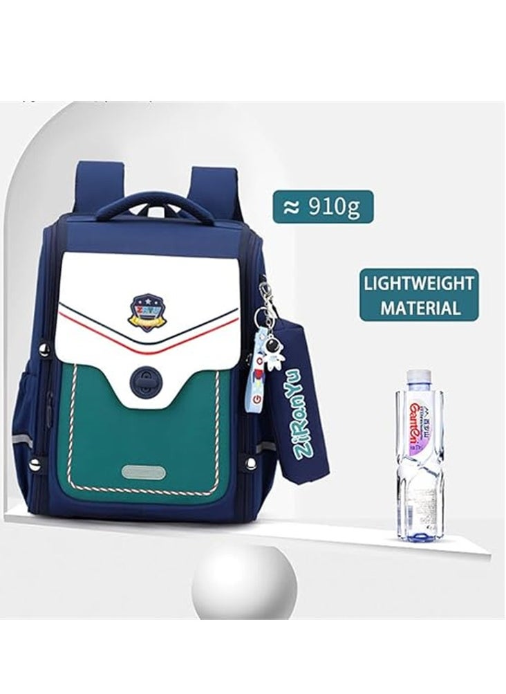 Generic - Kids Backpacks Fashion Printed Trolley School Bags Large Capacity Wheeled Kids Luggage Bag for Elementary Boys Girls Schoolbag - Image 1