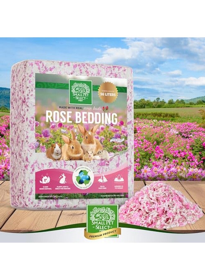 Small Pet Select Natural Paper Bedding With Real Rose Petals, 56L - Image 4