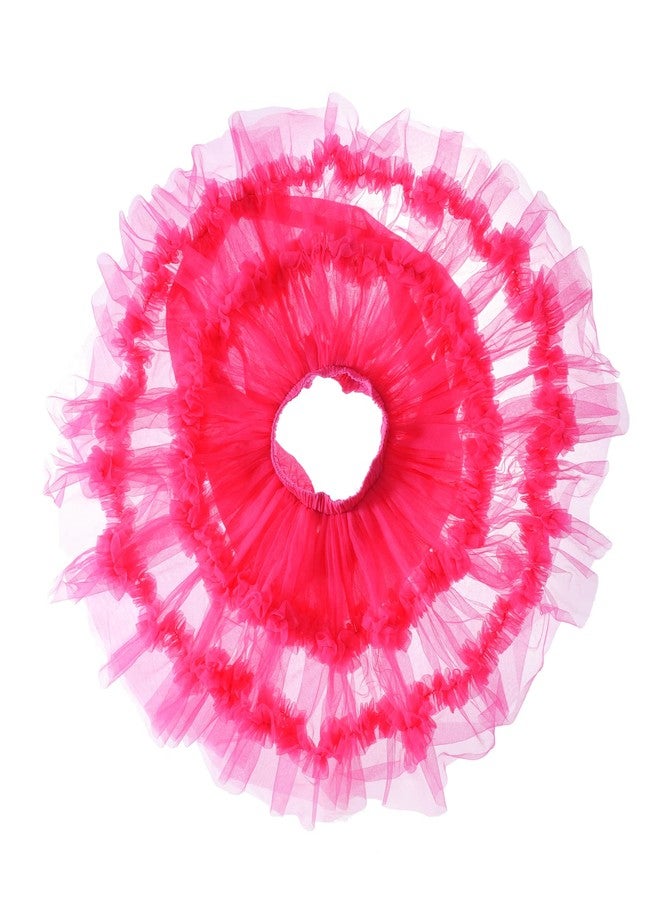 Ashken Toddler Baby Girl Tutu Tulle Layered Ruffle Skirt for Little Gig Girls 6 Months-10T Rose - Image 4