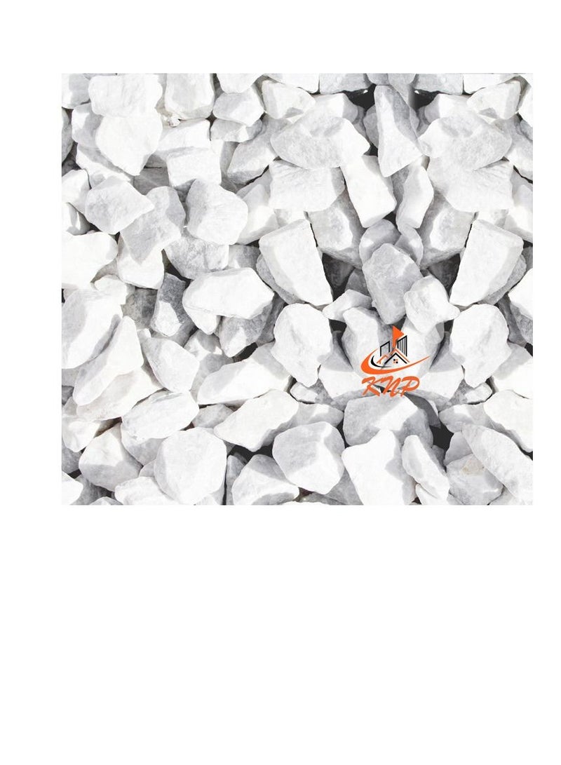KNP White Marble Gravel 1-2cm 20kg Bag Garden Marble Gravel Best Garden Ground Cover - Image 2