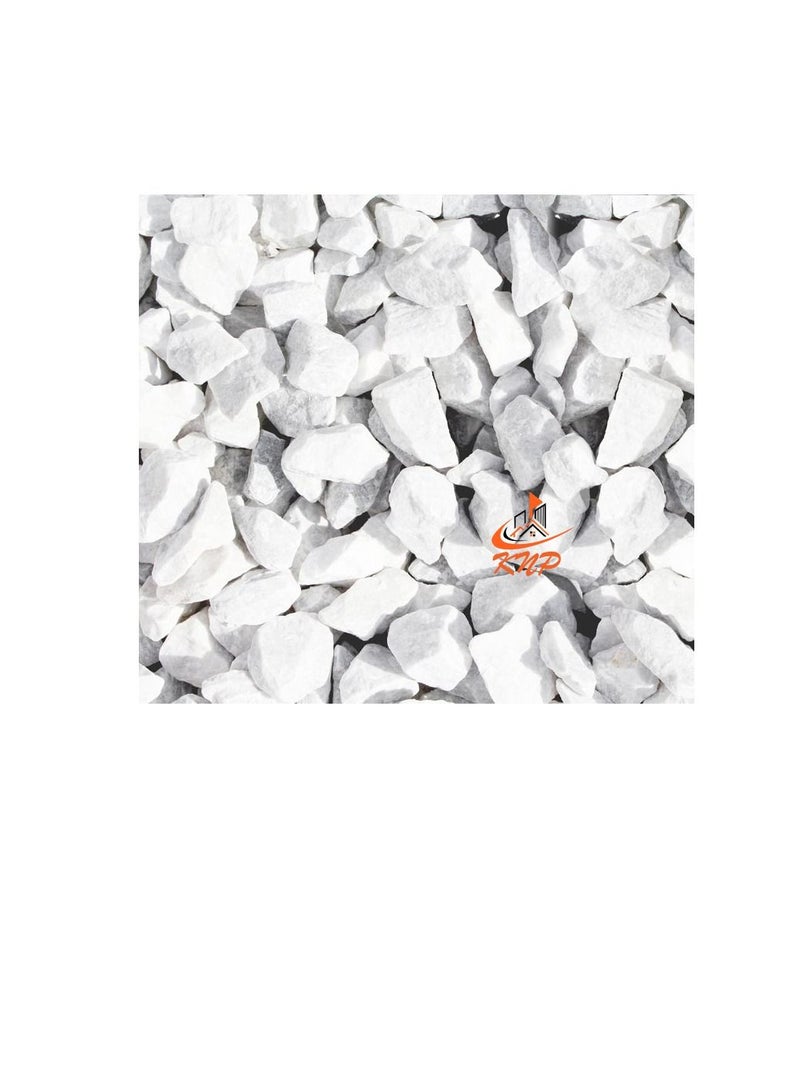 KNP White Marble Gravel 1-2cm 20kg Bag Garden Marble Gravel Best Garden Ground Cover - Image 3