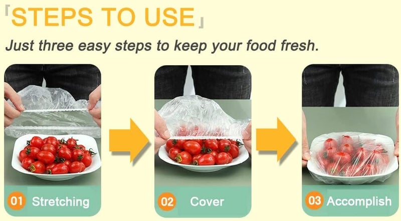 HangYu 200Pcs Bowl Covers Elastic Food Fresh Keeping Bag Dish Sealing Wrap Covers Sourdough Bread Proofing Basket Banneton Lids - Image 3