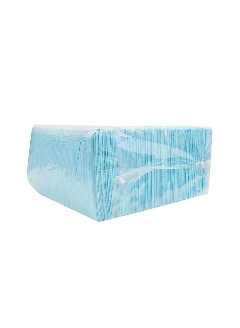 KANIMA Disposable 3-ply dental pads for dental clinics and also table covers for piercing and tattoo centers, waterproof clean wipes and dental wipes, size 13 inches x 18 inches), 125 pieces, Kenmeed (blue) - Image 5