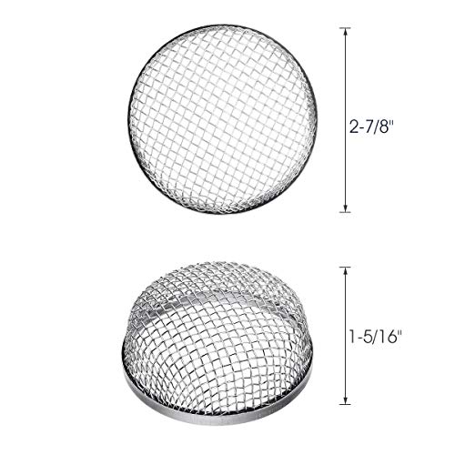 Miady RV Furnace Vent Screen - 2 Pack Flying Insect Bug Cover Camper Heater Exhaust Vents - 2.8" Stainless Steel Mesh Screens - Installation Tool Included - Image 3