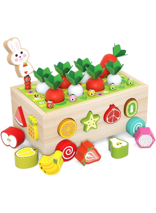 HALAMODO Toddlers Montessori Wooden Educational Toys for Baby Boys Girls Age 1 2 3 Year Old, Shape Sorting Toys 1st One First Birthday Girl Gifts for Kids 1-3, Wood Preschool Learning Fine Motor Skills Game - Image 1