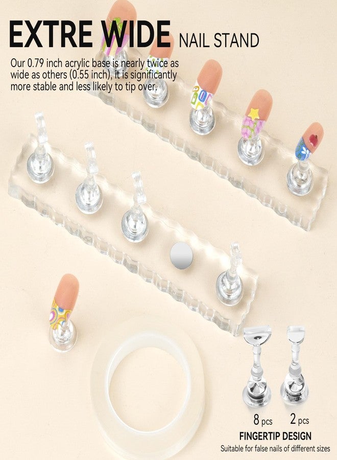 ESUOHYM Nail Stand For Fake Nail, Press on Nails Storage Box - Image 5