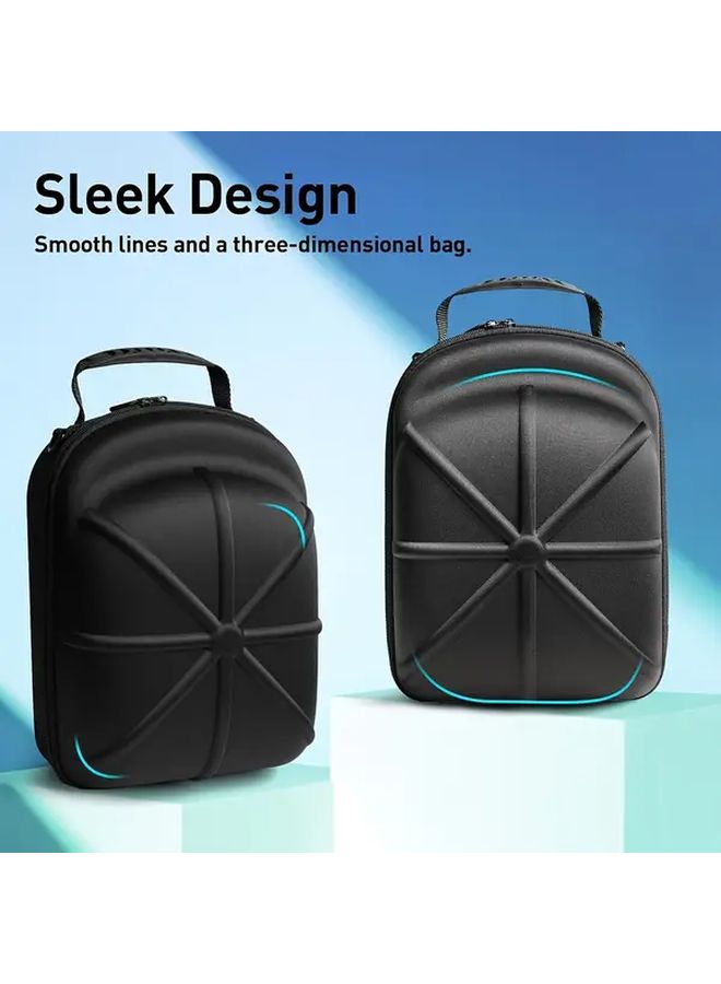 Black Large Capacity Hat Travel Case Holds 6 Baseball Caps Display Carry Bag Outdoor Storage Box - Image 2