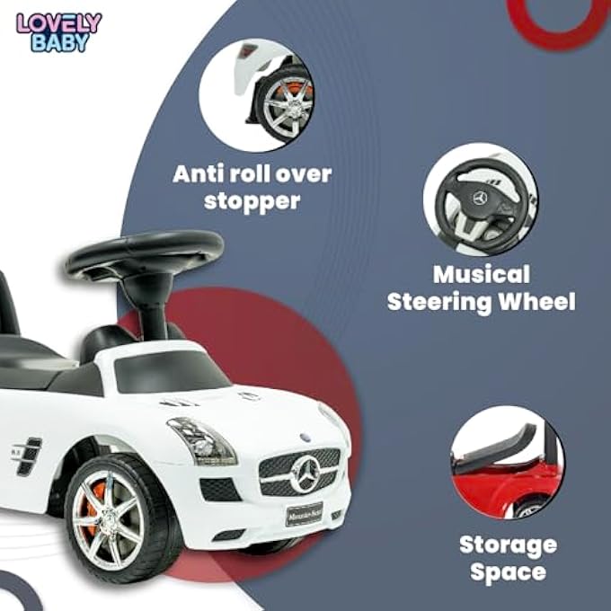SLS AMG PUSH CAR LB 332, WHITE - Image 3