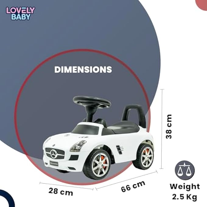 SLS AMG PUSH CAR LB 332, WHITE - Image 5