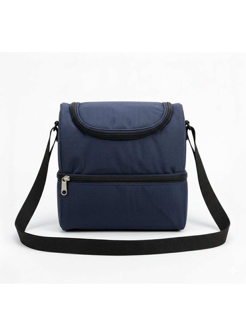 Thermal Lunch Bag for Men & Women – Reusable Multi-Purpose Tiffin Carrier with Spacious Interior, Leakproof Design, Adjustable Shoulder Strap, Ideal for Office, Travel, School, Picnic, Meals, Snacks, and Drinks - Image 1