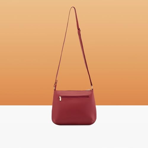 Caprese Rohde Sling Small Maroon Bag for Women|Adjustable Strap for Comfortable Wear|Stylish,Versatile Crossbody Bag for Everyday Use, Travel, and Special Occasions - Image 2