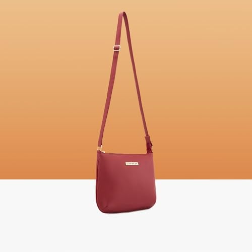 Caprese Rohde Sling Small Maroon Bag for Women|Adjustable Strap for Comfortable Wear|Stylish,Versatile Crossbody Bag for Everyday Use, Travel, and Special Occasions - Image 3