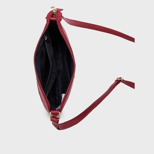 Caprese Rohde Sling Small Maroon Bag for Women|Adjustable Strap for Comfortable Wear|Stylish,Versatile Crossbody Bag for Everyday Use, Travel, and Special Occasions - Image 4