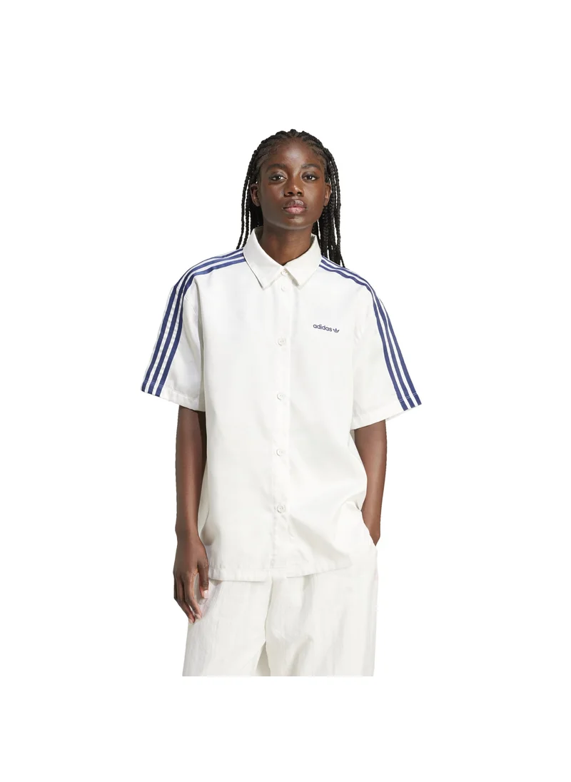 اديداس adidas WOVEN SHIRT White Originals Women OTHER SHIRTS