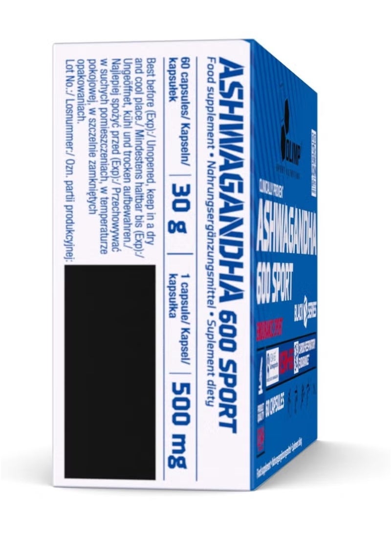 OLIMP ASHWAGANDHA 600 SPORT 60CAPS - Image 3